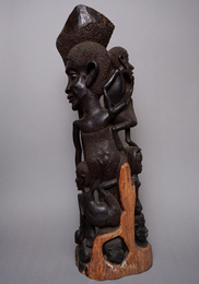 (タンザニア)　マコンデ　黒檀彫刻　96cm