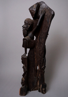 (タンザニア)　マコンデ　黒檀彫刻　96cm