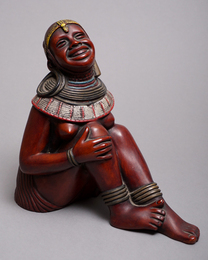 (ケニア)　マサイ女性オブジェ　