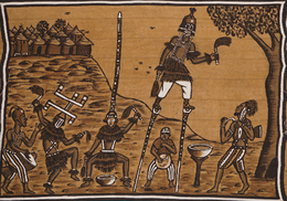 (マリ)　ボゴラン　絵布　(L)　No.11