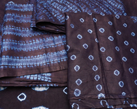 (ギニア)　バゼン　藍染絞り　No.13