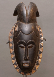 (コートジボワール)　ヤウレ族　マスク　No.319