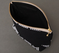 アフリカンワックス　マチ付き　化粧ポーチ　No.22