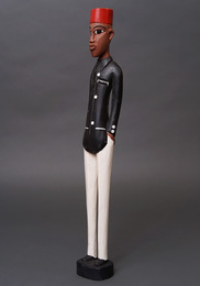 (コートジボワール)　コロン人形　XLサイズ　No.7　ベルボーイ