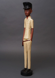 (コートジボワール)　コロン人形　XLサイズ　No.13　ポリスマン